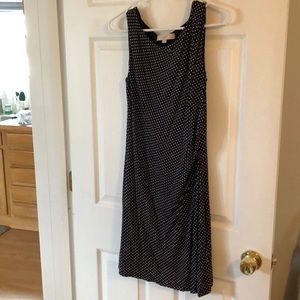 Navy polka dot dress